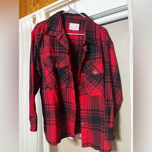 Aeropostale Light Plaid Shacket